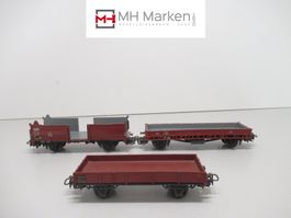 Märklin 3er Set Metallgüterwagen DB ohne OVP AC WS H0