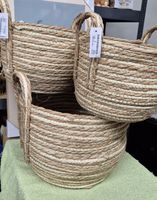 Korb Set aus Seegras natur braun  neu