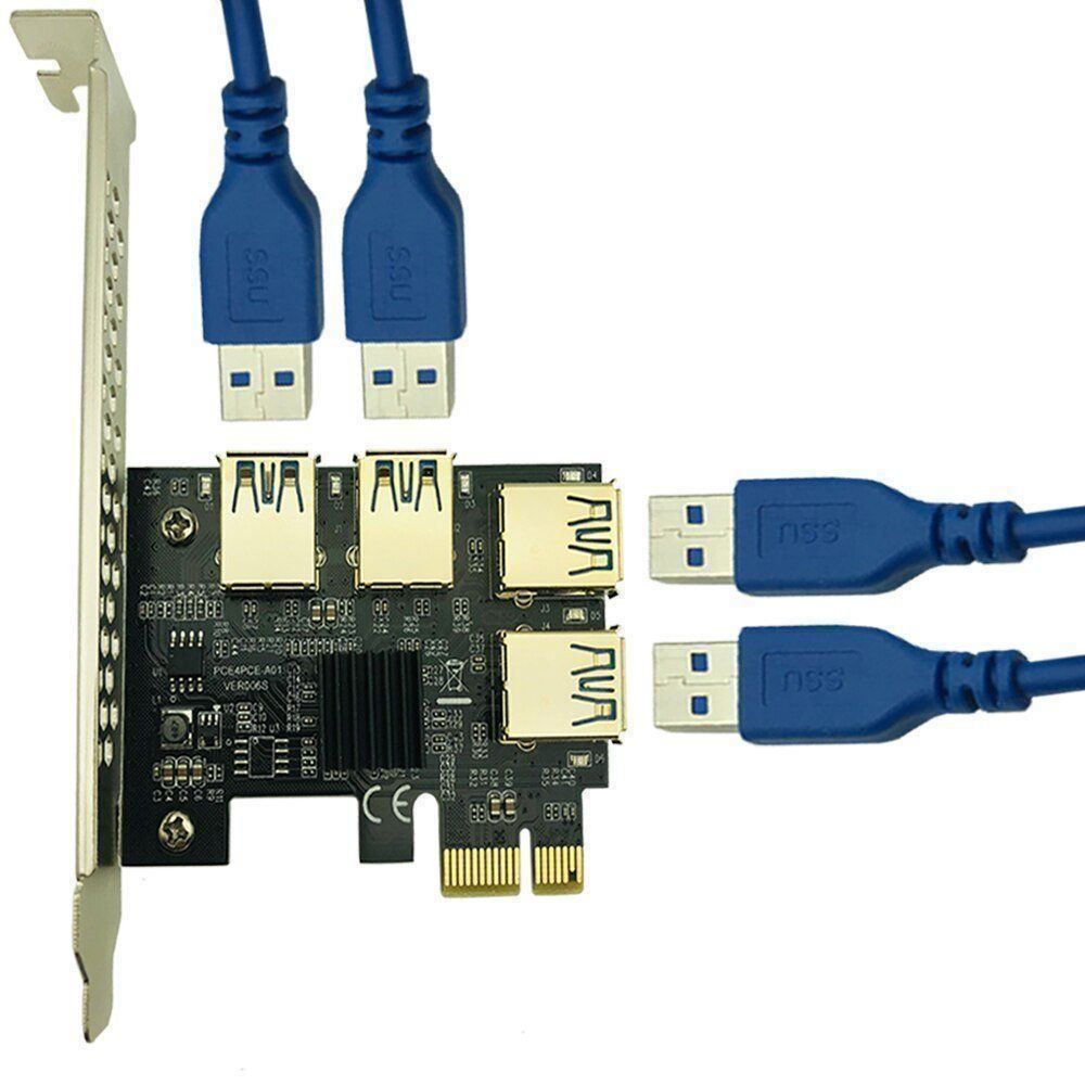 Unità & Adattatore: 2021 4-fach Mining PCIE Riser 4x USB 3.0 – Nuovo e nell'imballaggio originale da Wettingen venduto da Schabernack_sam 5