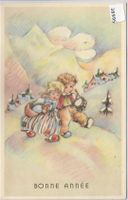 Bonne Annee - Gutes neues Jahr - 2 Kinder