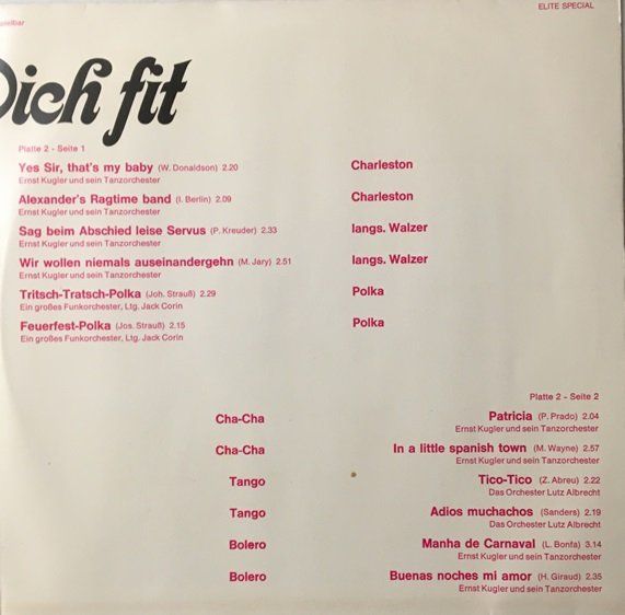 Dischi in vinile: Tanz dich fit (2 LPs) – Usato da Grüningen venduto da azulmarron 2