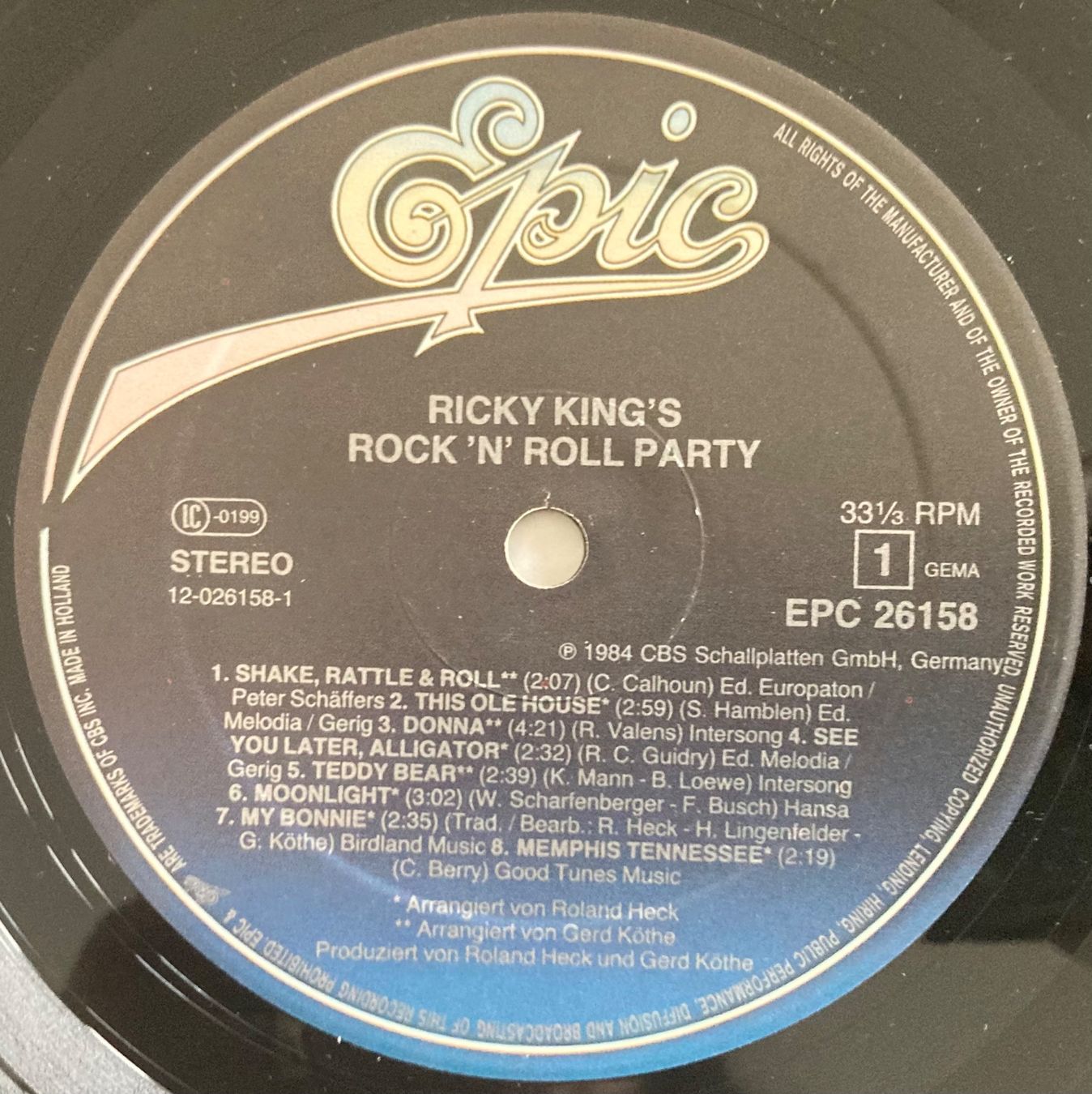 Dischi in vinile: RICKY KING'S - ROCK 'N' ROLL PARTY – Usato da Poliez-Pittet venduto da Newtown-Records 2