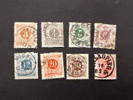 Schweden uralt Lot 1877 gestempelt  (E1922)