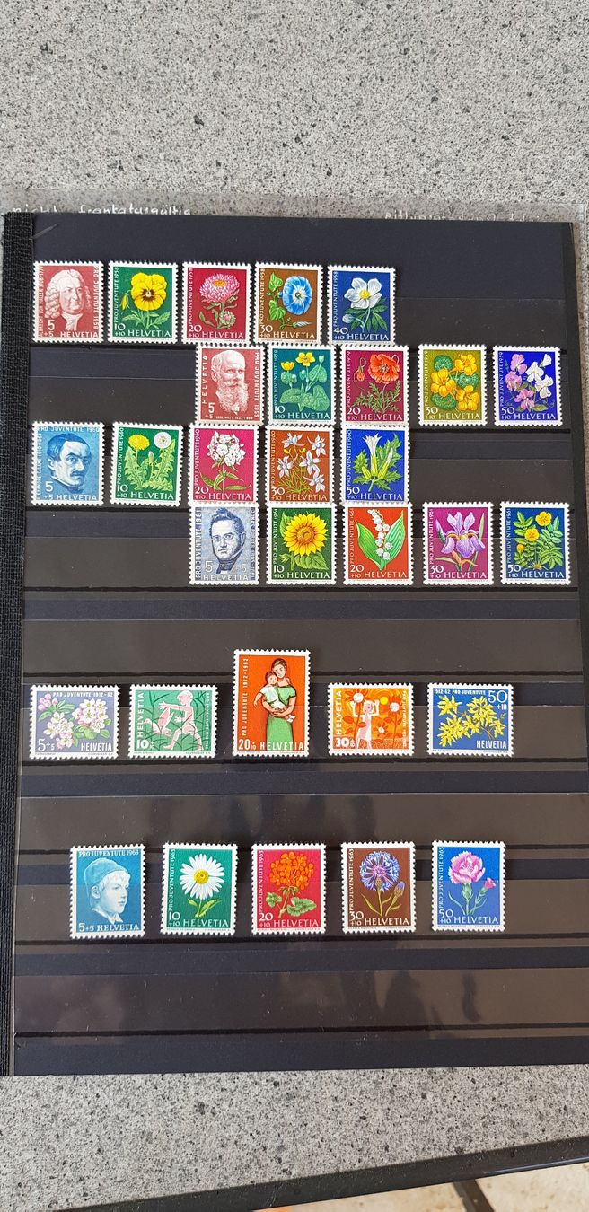 Alle Briefmarken: Pro Juventute Briefmarken postfrisch – Gebraucht aus Jona von Glareola