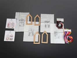 RICO DESIGN Stickpackung Häuser