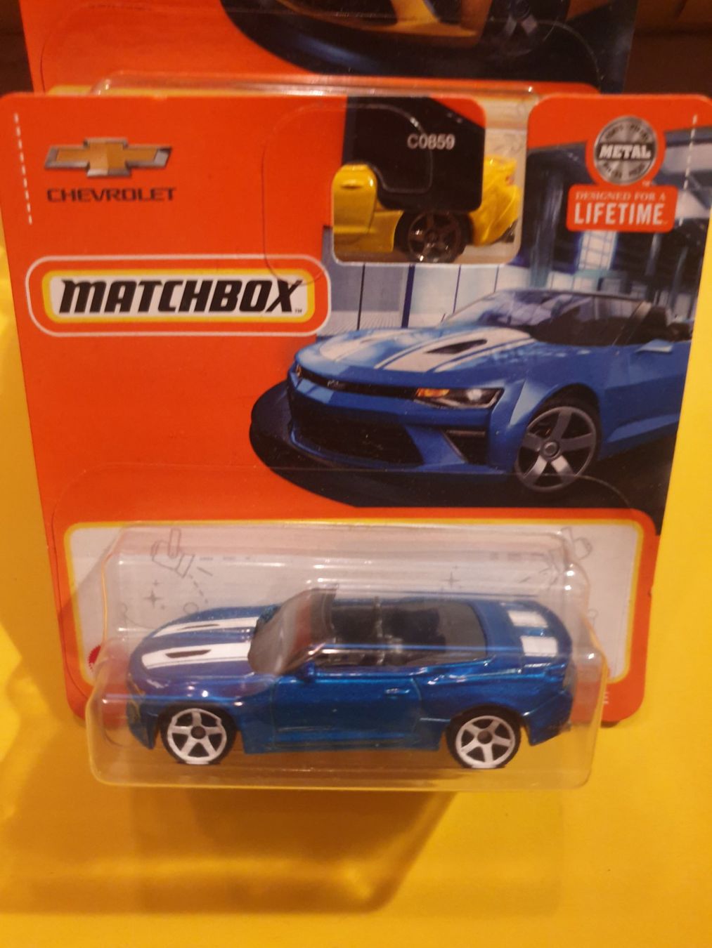 Matchbox Modellini d'auto: 2 x Matchbox '16 CHEVY CAMARO CONVERTIBLE – Nuovo e nell'imballaggio originale da Oftringen venduto da Rotor 7