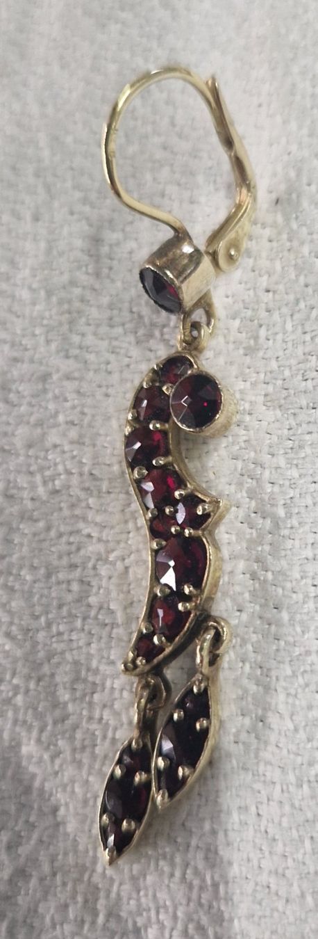 Boucles d'oreille: ORENRINGE GOLD MIT GRANAT – D'occasion à Bilten par Mic2022 5