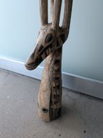 XXXL afrikanische Holzfigur, Holzmaske Antilope
