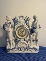 Porzellan Tischuhr mit Figuren – Top Zustand & Ovp