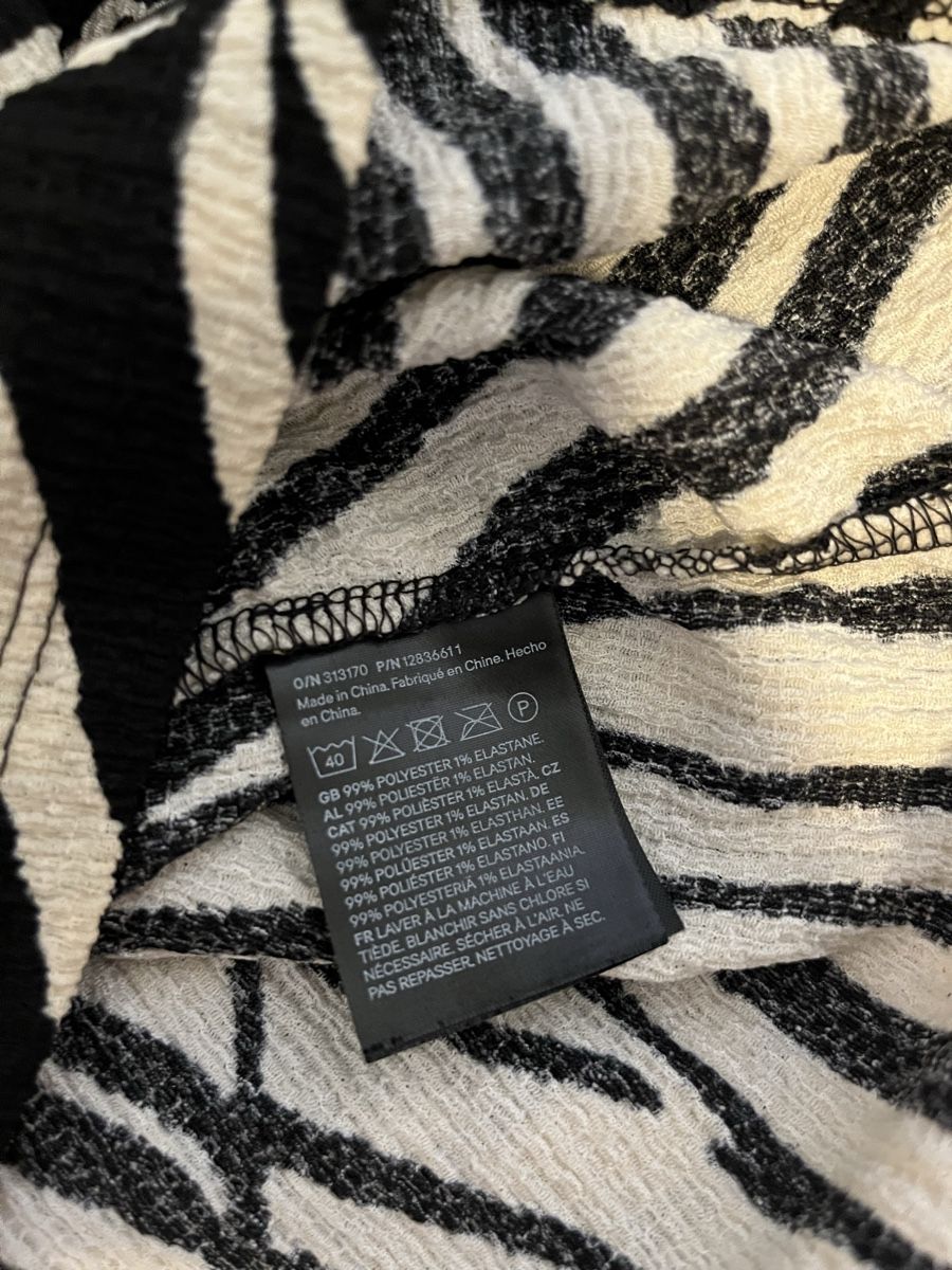 Tops: Top gemustert schwarz-beige XS neu – Neu (gemäss Beschreibung) aus Birrwil von vanyboo 4