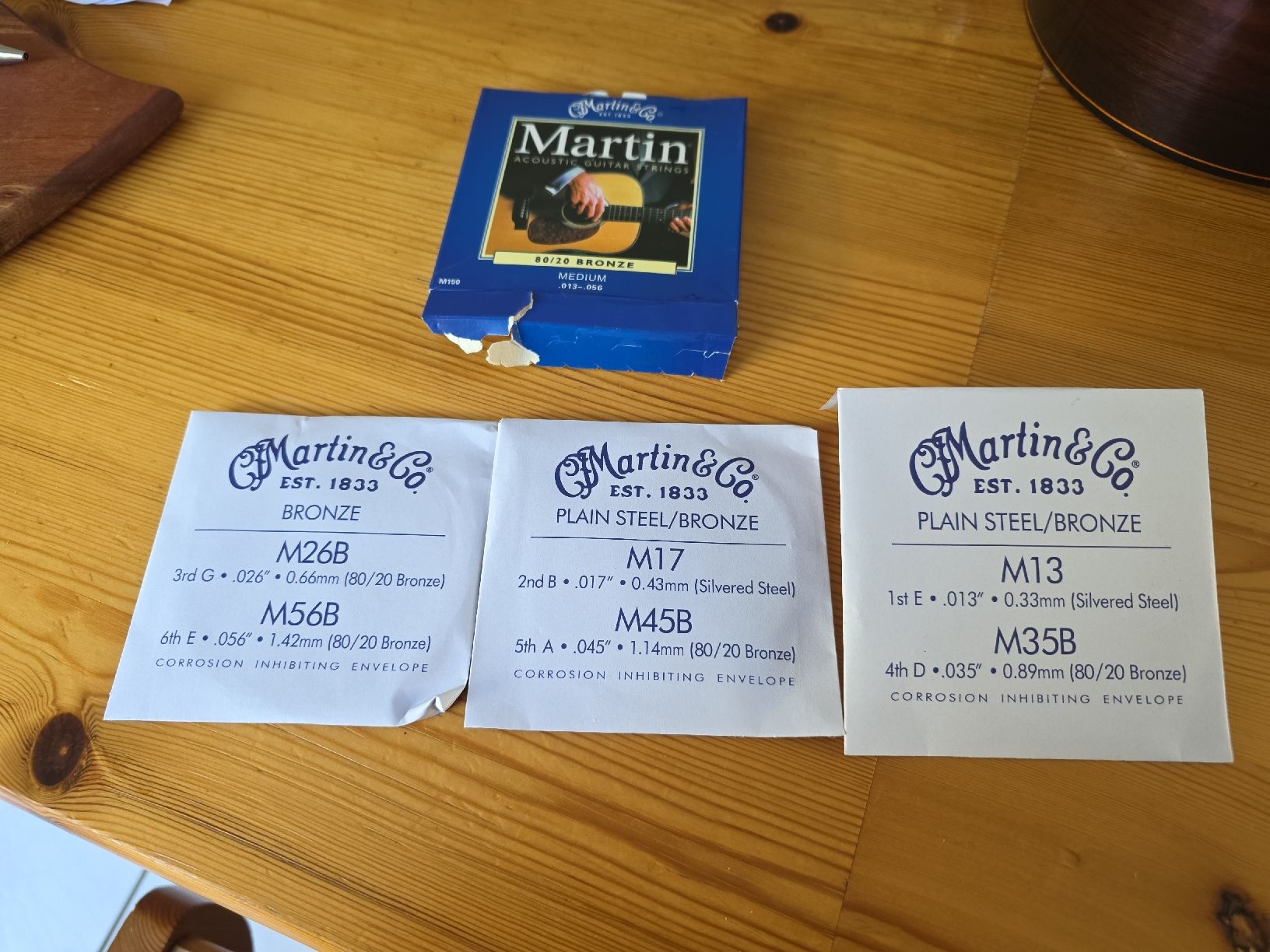 Martin & Co. Strumenti musicali: Martin M150 Acoustic Guitar Strings 80/20 Bronze Medium – Nuovo e nell'imballaggio originale da Freienbach venduto da Kommando87 1