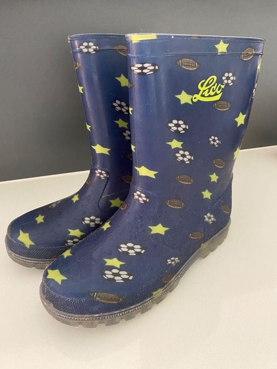 LICO POWER BLINKY - Bottes en caoutchouc - yellow/blue/jaune