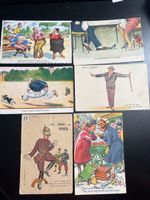 6 cartes postales de date années 50