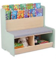 Kinder-Sitzbank mit Bücherregal