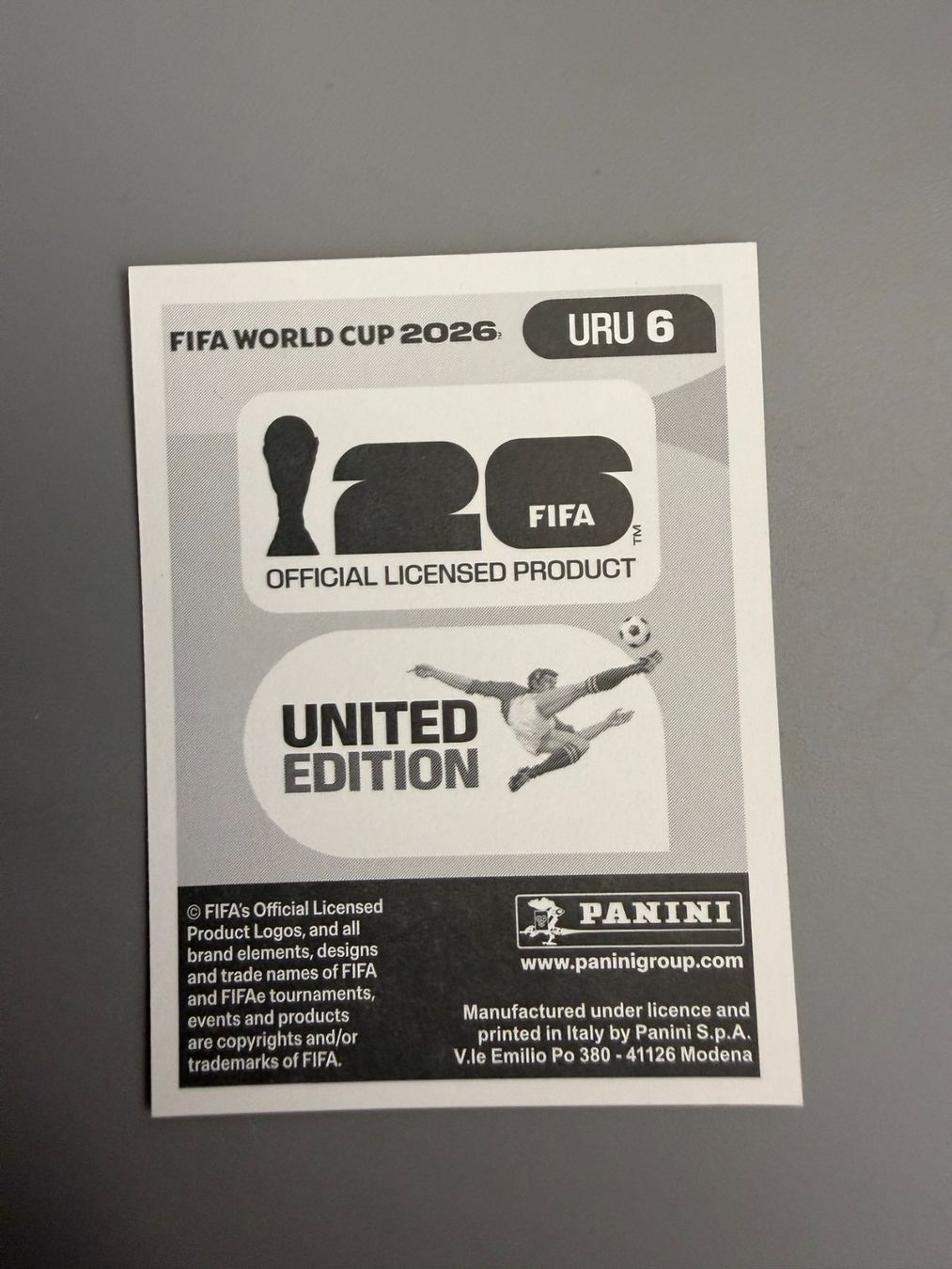 Panini Cartes à collectionner: Panini Sebastian Caceres URU6 – D'occasion à Liebefeld par Ronaldo-1996 1