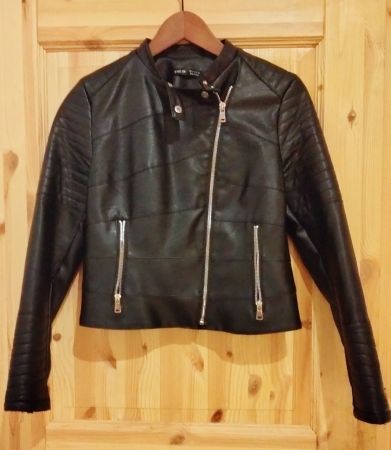 M Shein Kunstleder Jacke bikerjacke