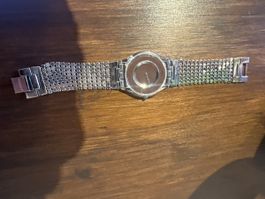 Swatch Uhr silberfarben Metallarmband Damen Herren