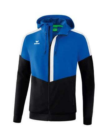 Erima Squad Tracktop Jacke mit Kapuze - new royal/schwarz...