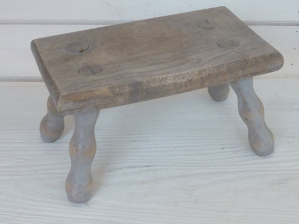 alter Holz Schemel Blumen Hocker Pflanzen Gestell Deko Landh Kaufen