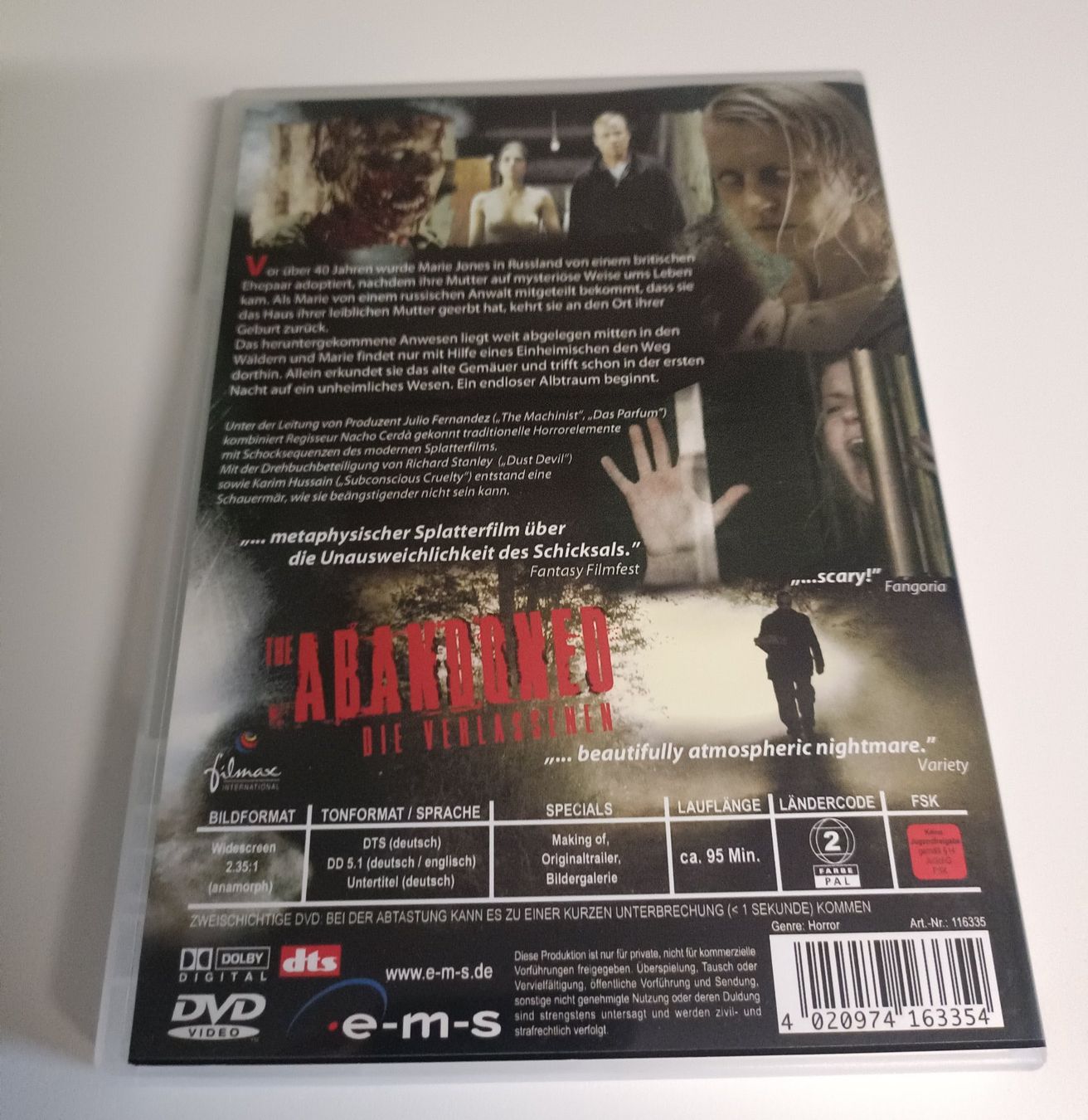 Tutti i DVDs: The Abandoned - die Verlassenen – Usato da Köniz venduto da Movieportal007 1