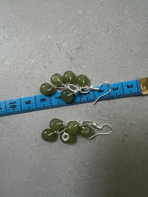 Orecchini pendenti & Orecchini a lobo: Sehr schöne Jade Ohrringe - 925 Silbe – Nuovo (secondo la descrizione) da Neerach venduto da romiping 9