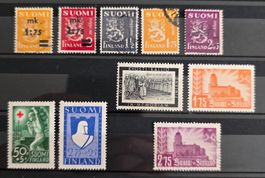 Finnland 1930–1941: Wappenlöwe, Aufdrucke & Gedenk (10 W. ge