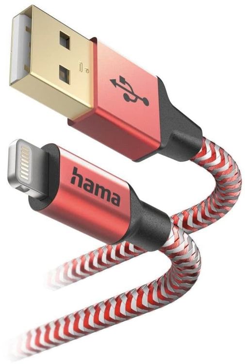 Hama Ladekabel Usb A Auf Lightning 15 Meter Nylon In Rot Kaufen Auf Ricardo 0033