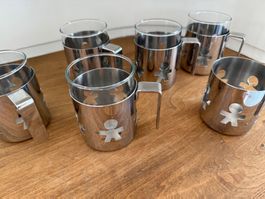 Alessi Glasteetassen, 6 Stk, neuwertig, Rarität Teegläser