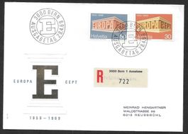 R-FDC Serie 466-467 Europamarken ET 28.4.1969