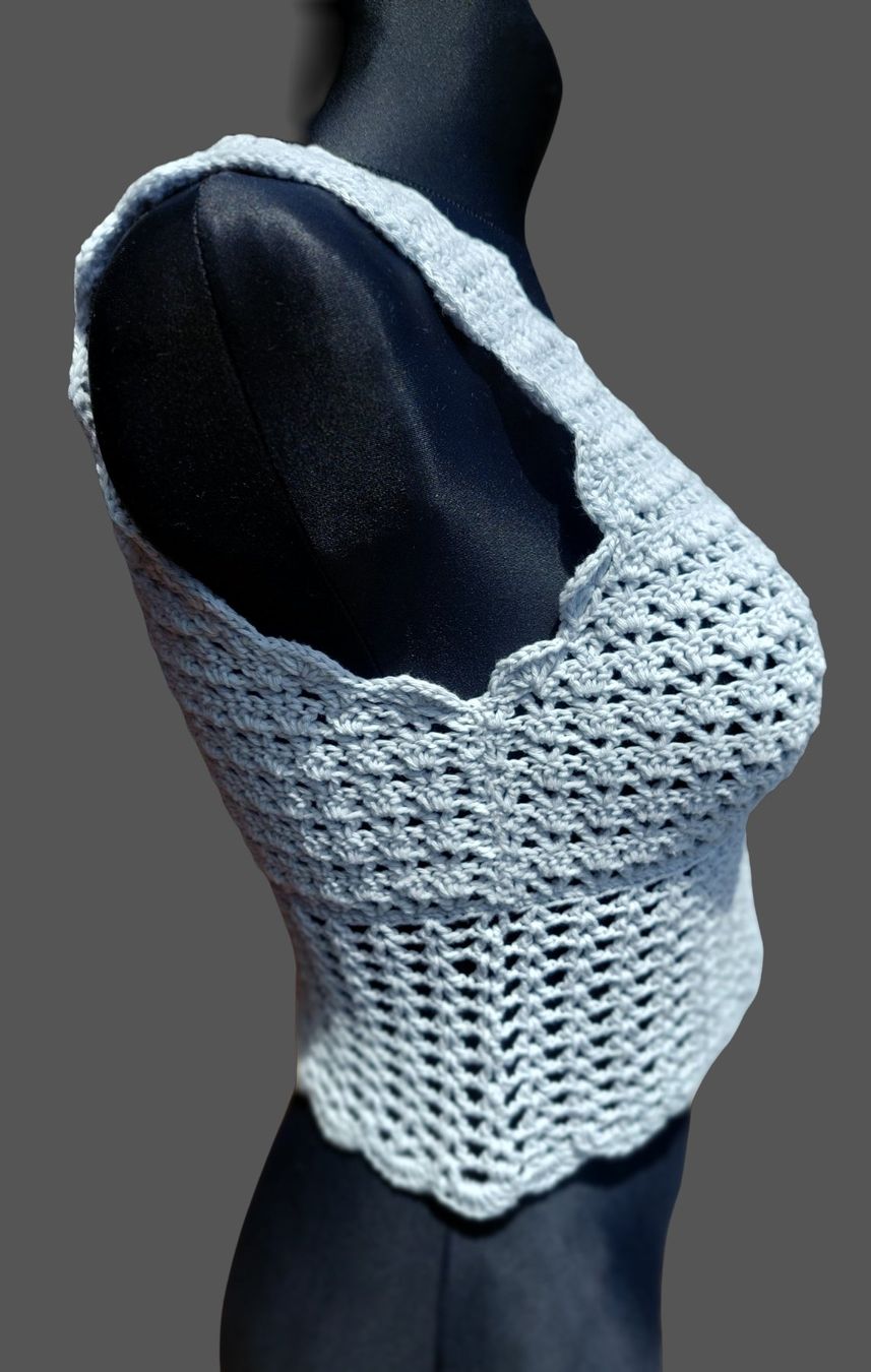 Top: Haut en crochet fait main – Nuovo (secondo la descrizione) da tartegnin venduto da Madelaine_09 2