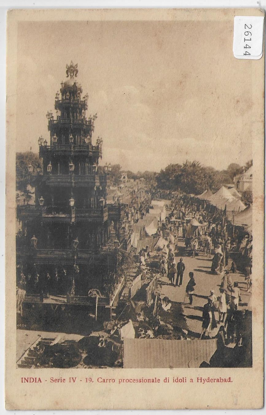 Cartes postales: Indien - Carro processionale di idoli a – D'occasion à Ettingen par Kartenplanet