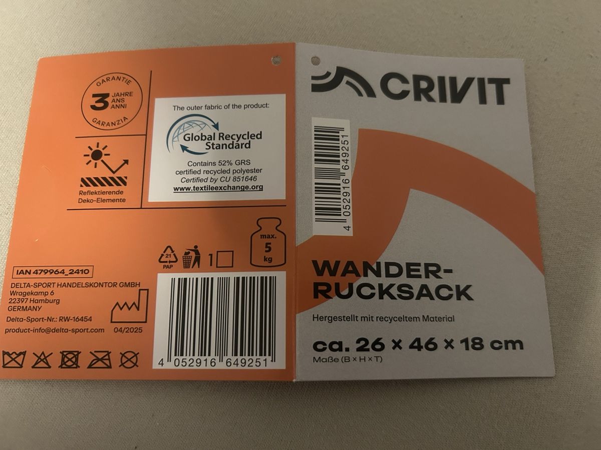 Zaini: Rucksack stabiler Wanderrucksack Fabrikneu – Nuovo (secondo la descrizione) da Horn venduto da aCtutoNR 3