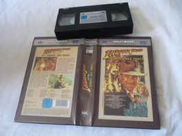 VHS Rare 80er Videokassette - Indiana Jones Tempel des Todes