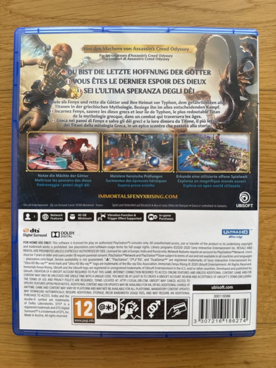 Giochi: PS-5 Spiel Immortals – Usato da Liestal venduto da trackspot 1