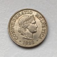 1883 10 Rappen -unz