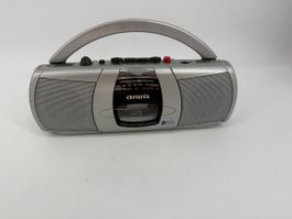 Aiwa Stereo Radio Kassettenrecorder CS-P50 silber 