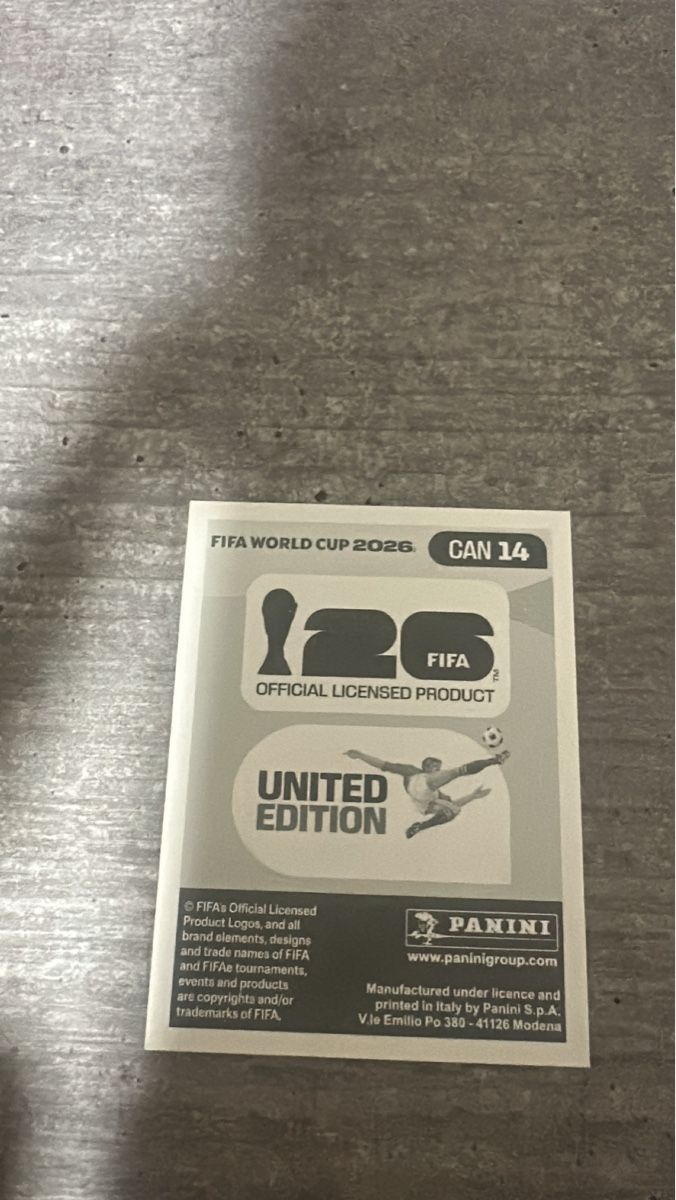 Panini Carte collezionabili: CAN 14 , FIFA WORLD CUP 2026 PANINI  – Nuovo (secondo la descrizione) da Frauenfeld venduto da 1PegPeg1 1