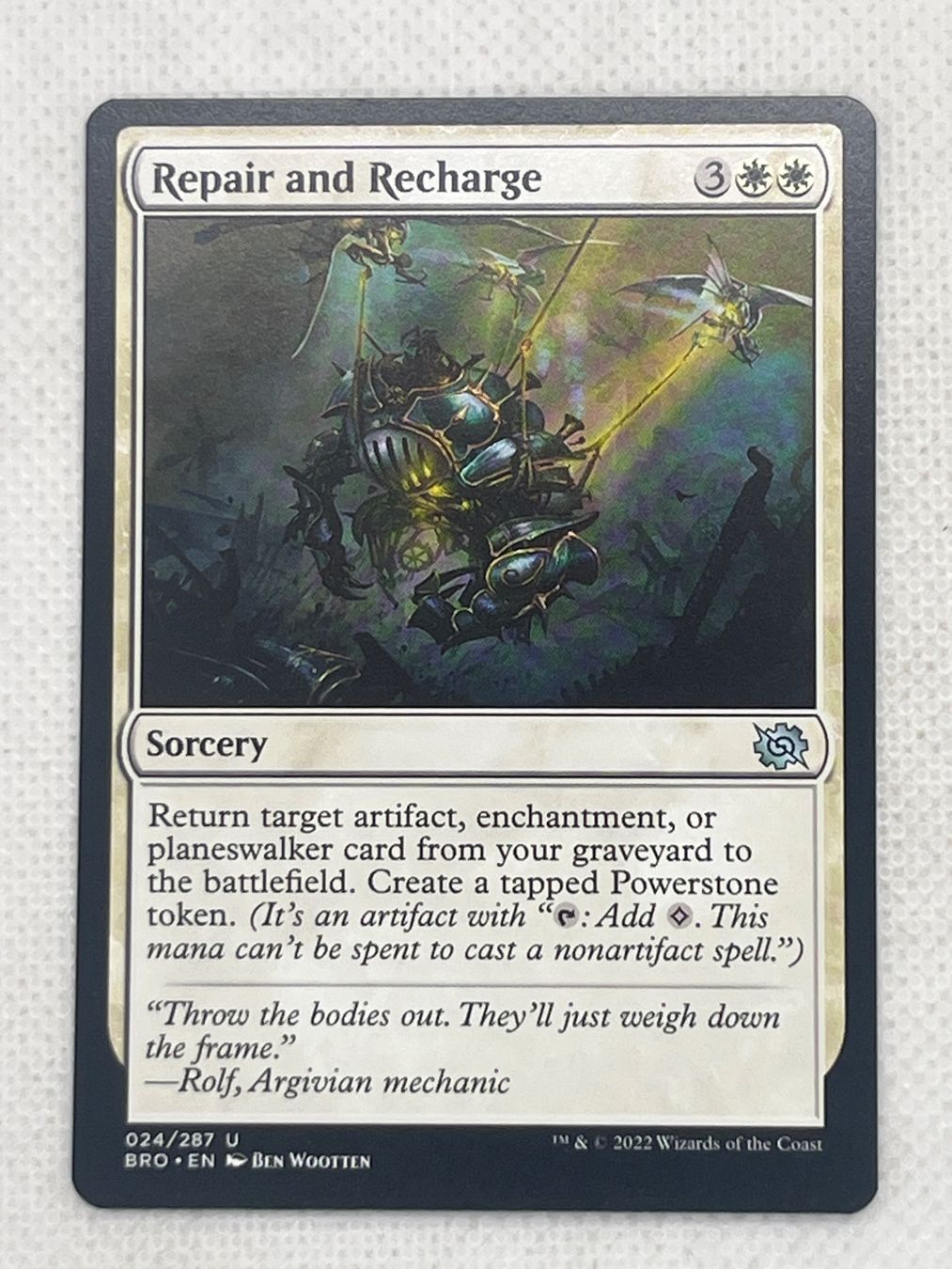 Magic The Gathering Carte collezionabili: Magic Repair and Recharge – Usato da Hinterkappelen venduto da Kim1992