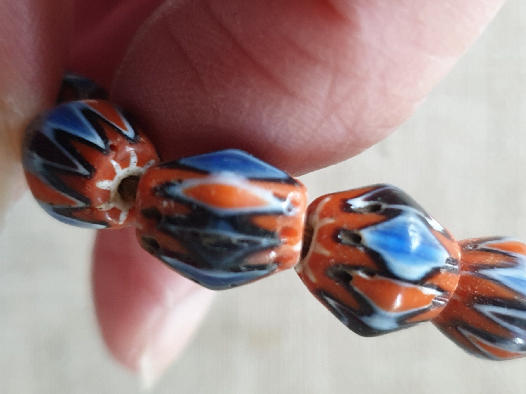 Catenine: Antike Tibet Kette mit wunderschönen Glasperlen – Usato da Bottmingen venduto da sandy_2 5