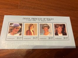 Briefmarken Diana Princess of Wales Barbados