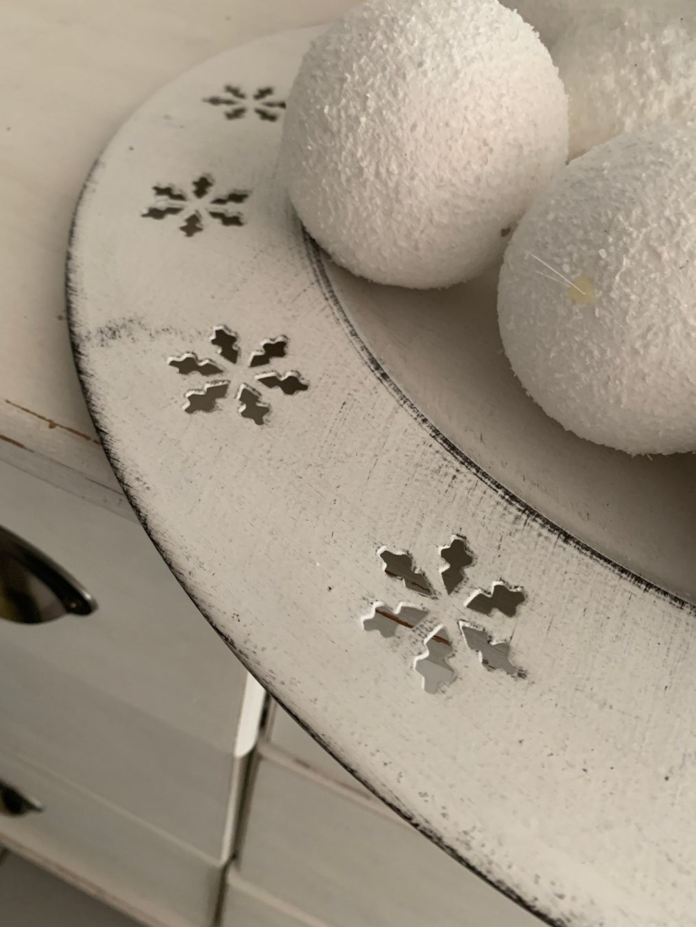 Tutte le decorazioni: schönes winterliches Metall "Tablett" – Usato da St. Gallen venduto da Miousch 3