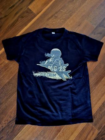 MIG-29 Fulcrum T-Shirt, schwarz, Grösse M
