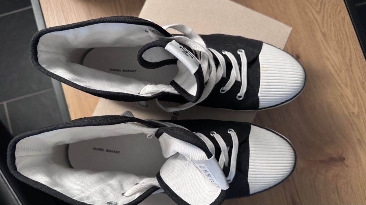 Isabel Marant Herrenschuhe: Isabel Marant Canvas Logo Sneakers - Black - Size 45 – Gebraucht aus Brugg AG von GiovanniVercetti 1