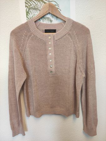 Pullover Zara rosa mit Knöpfen Grösse S neuwertig