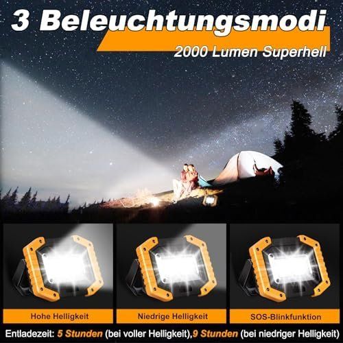 Lampes: Akku Strahler 30W 2x – Neuf avec emballage d'origine à Hundwil par Equiply 2