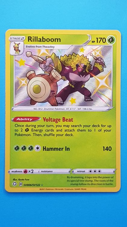 Rillaboom– Shiny Rare – Shining Fates - EN (D'occasion) à Lausanne 26 ...