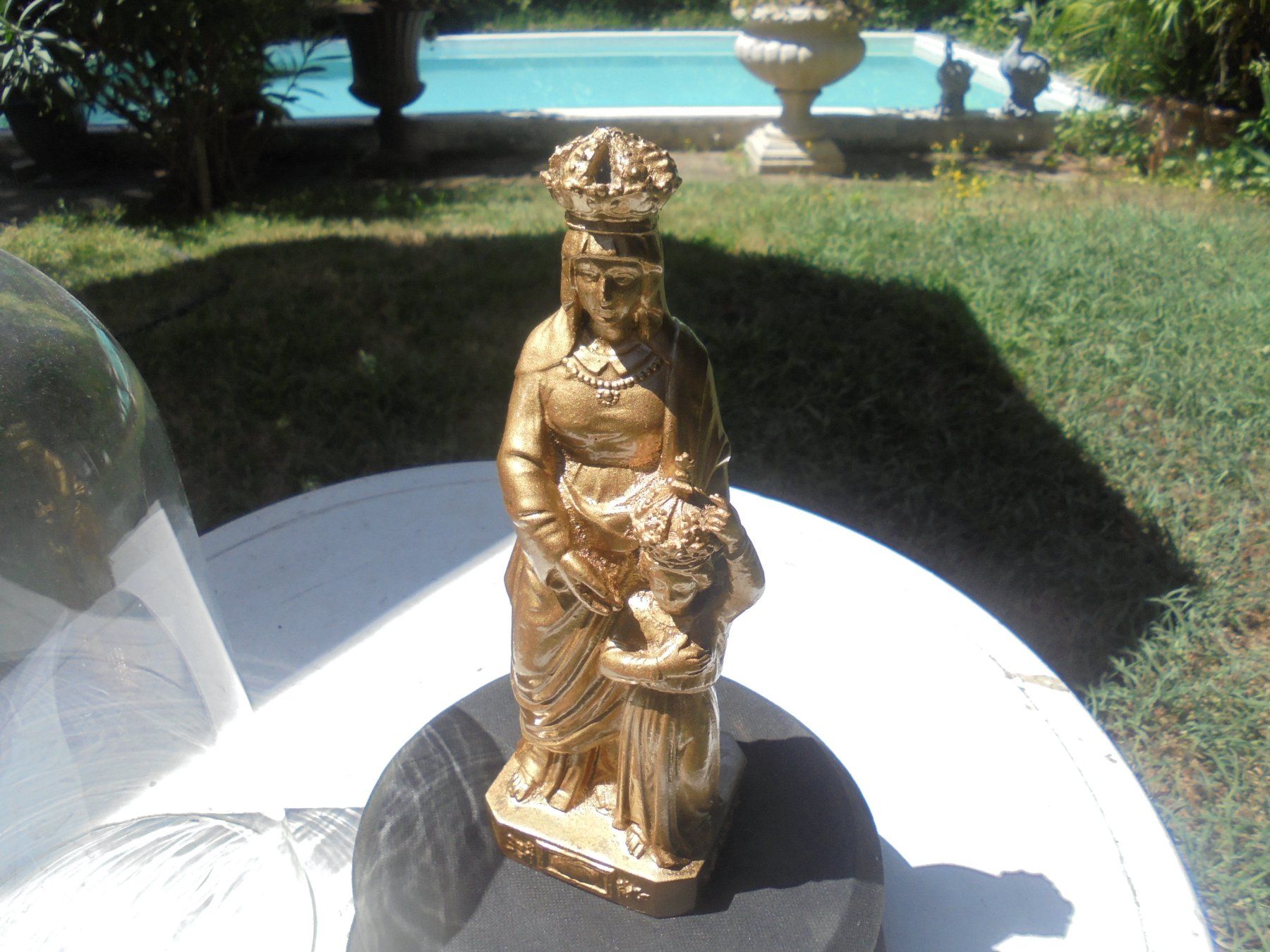 Sculture & Statue: Antike Skulptur unter Glasdom ca. 1920 – Usato da Camorino venduto da Hunpete 2