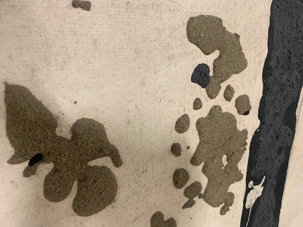Dipinti: Abstraktes Original-Gemälde "Findling" in 3D-Mischtechnik – Usato da Wagenhausen venduto da hgoe 2