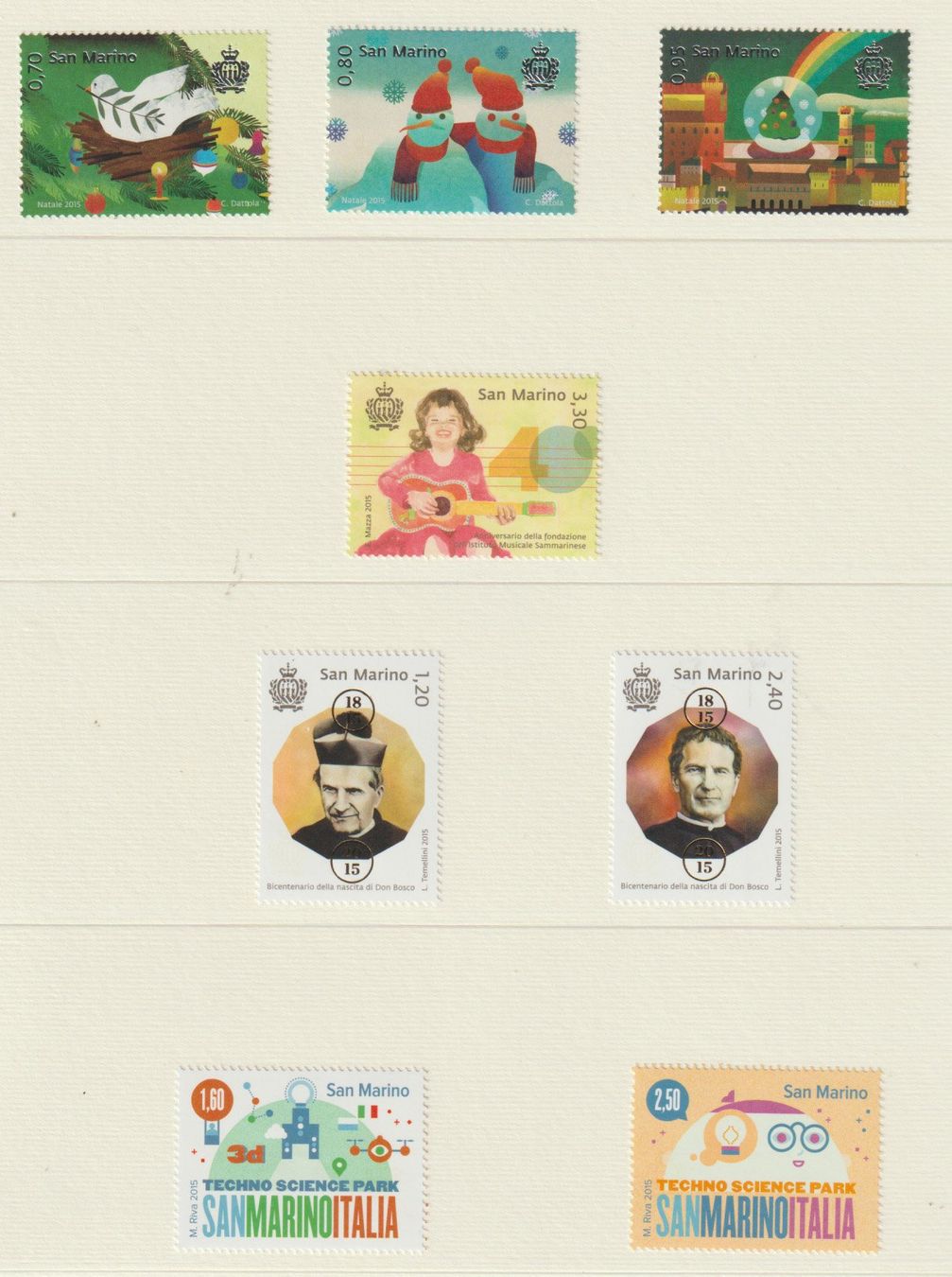 Tous les timbres: San Marino 2015 feuillets neufs MNH – Neuf avec emballage d'origine à Crans-Montana par kira56 2