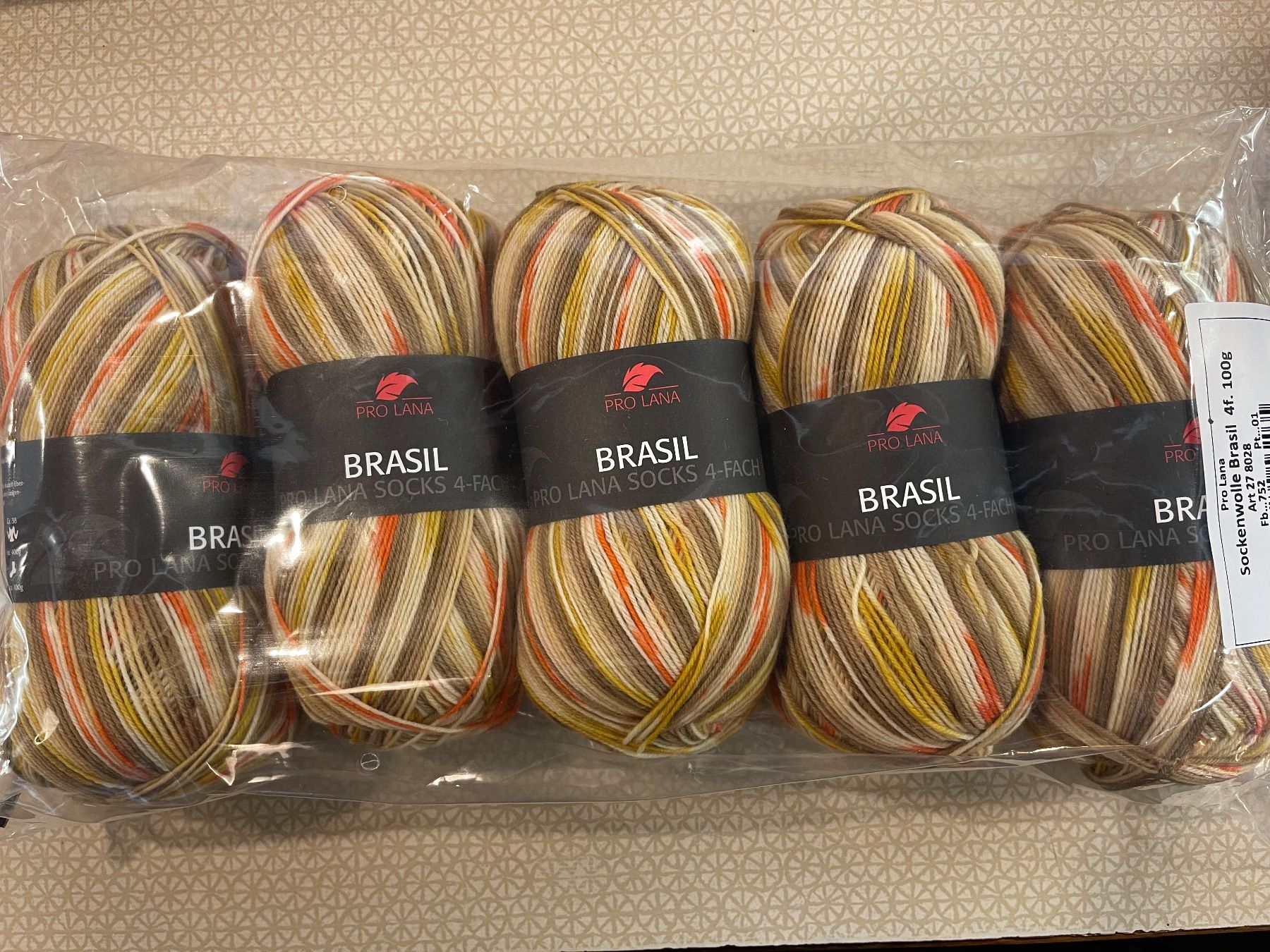 Pro Lana Wolle: Restposten, Sockenwolle Brasil – Neu und originalverpackt aus Waldstatt von wundertuete1
